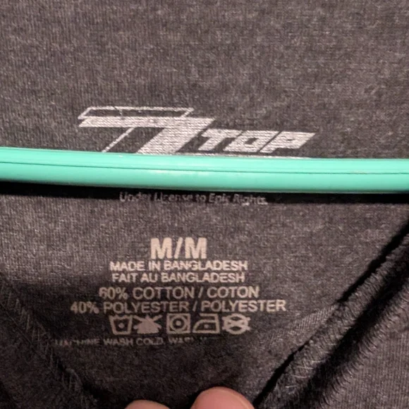 ZZ Top Graphic Tee in Gray Adult Size MM - Picture 3 of 3